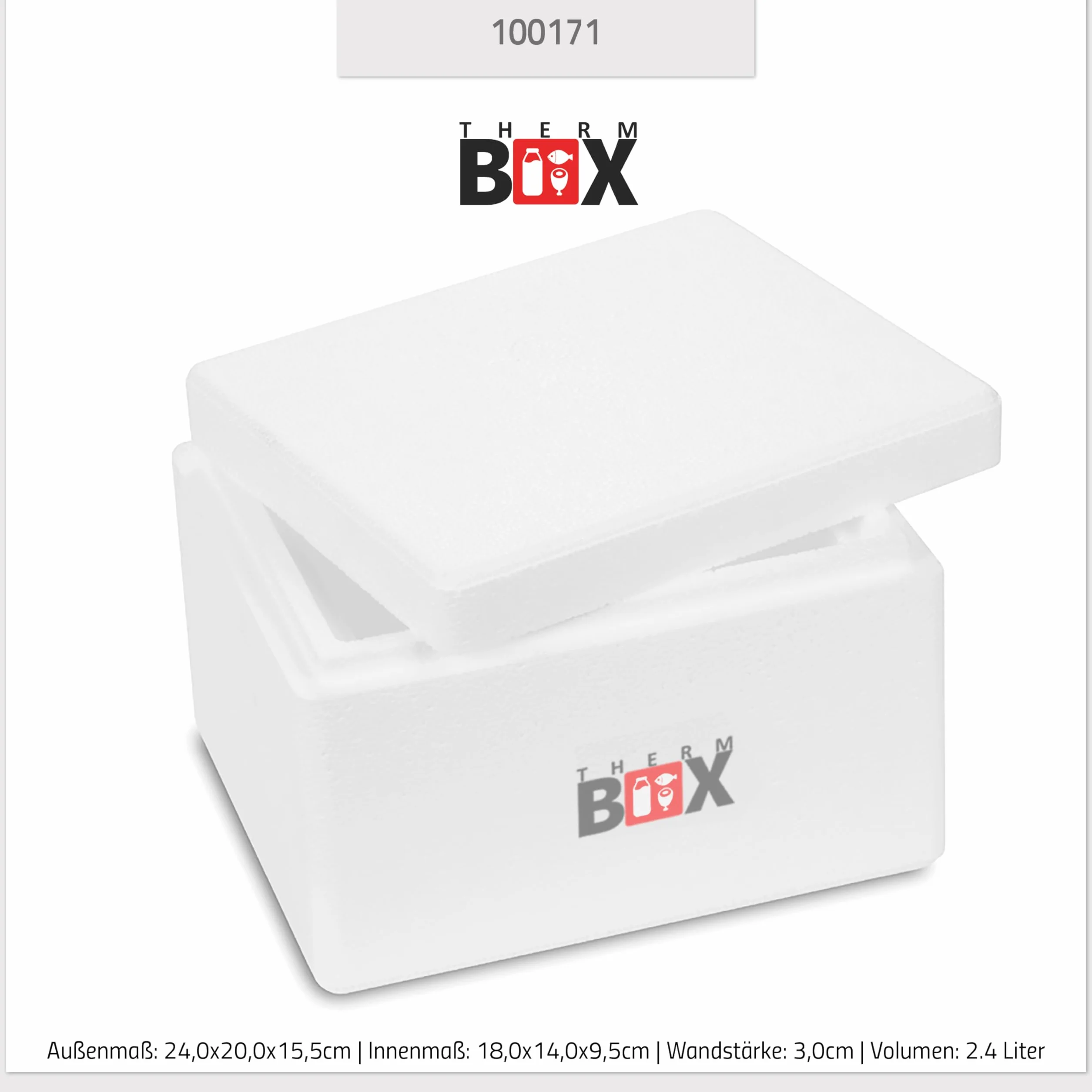 THERM BOX Pojemnik ze styropianu, 1 l do 19 l, różne rozmiary, pudełko termoizolacyjne, do wielokrotnego użytku