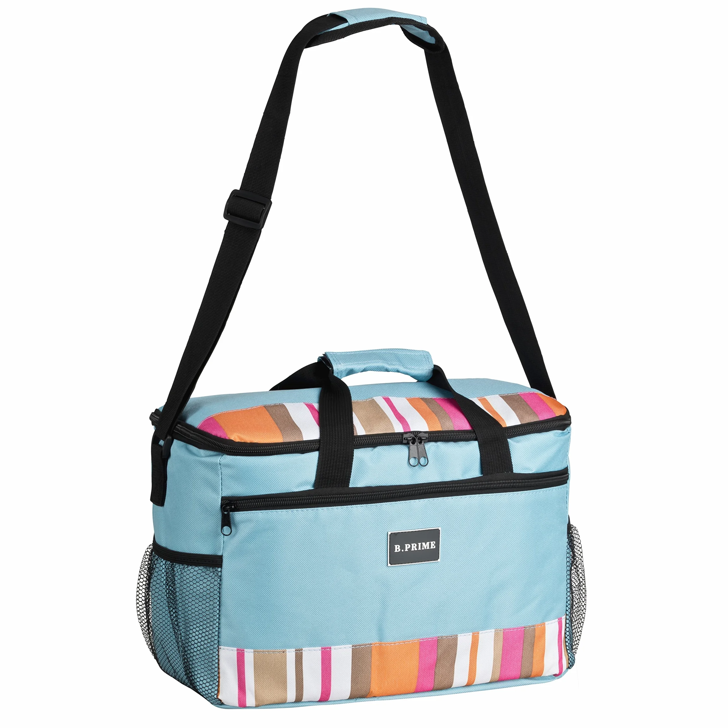 B.PRIME – torba chłodząca Classic 20 l – 36 x 26 x 22 cm – torba termiczna – piknikowa – lodówka turystyczna – torba na lód – na camping – podróżna – na zakupy – do samochodu