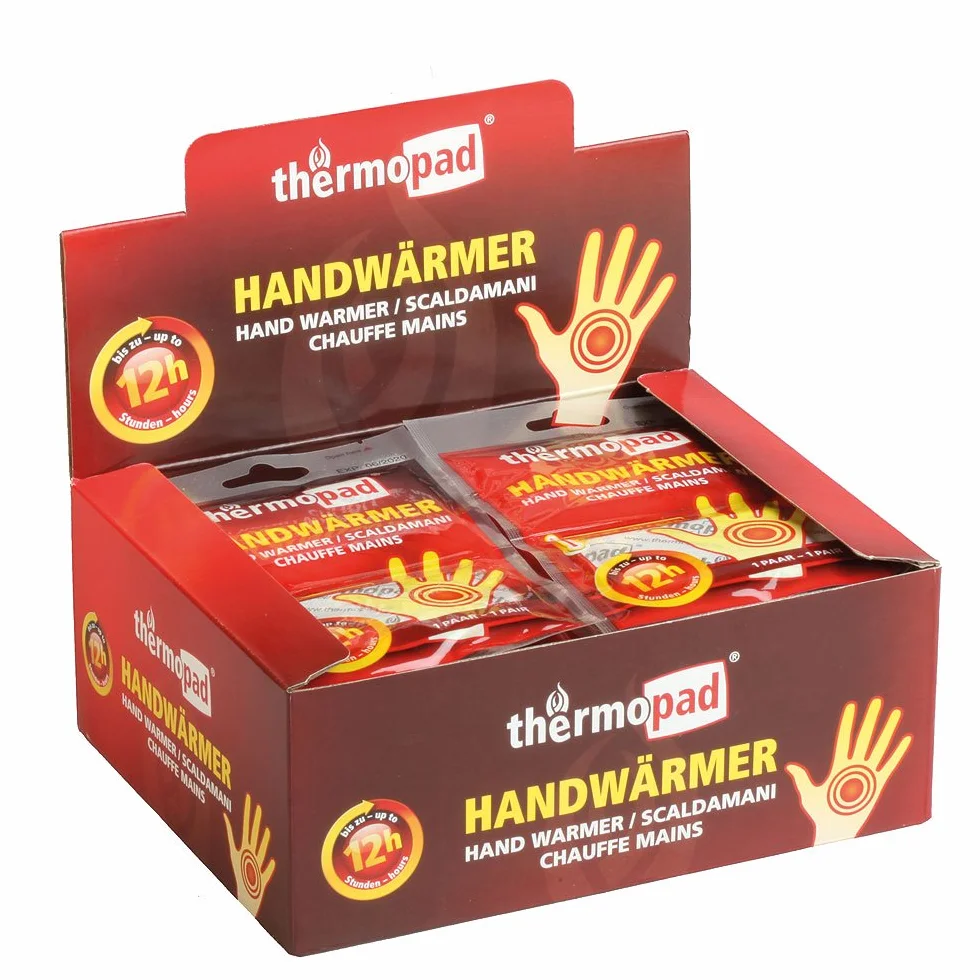 THERMOPAD ogrzewacz do dłoni – oryginalny produkt: 30 par podkładek termicznych do 12 godzin ciepła I Gotowy do natychmiastowego użycia ogrzewacz do kieszeni I Bardzo ciepły Heatpad – idealny do
