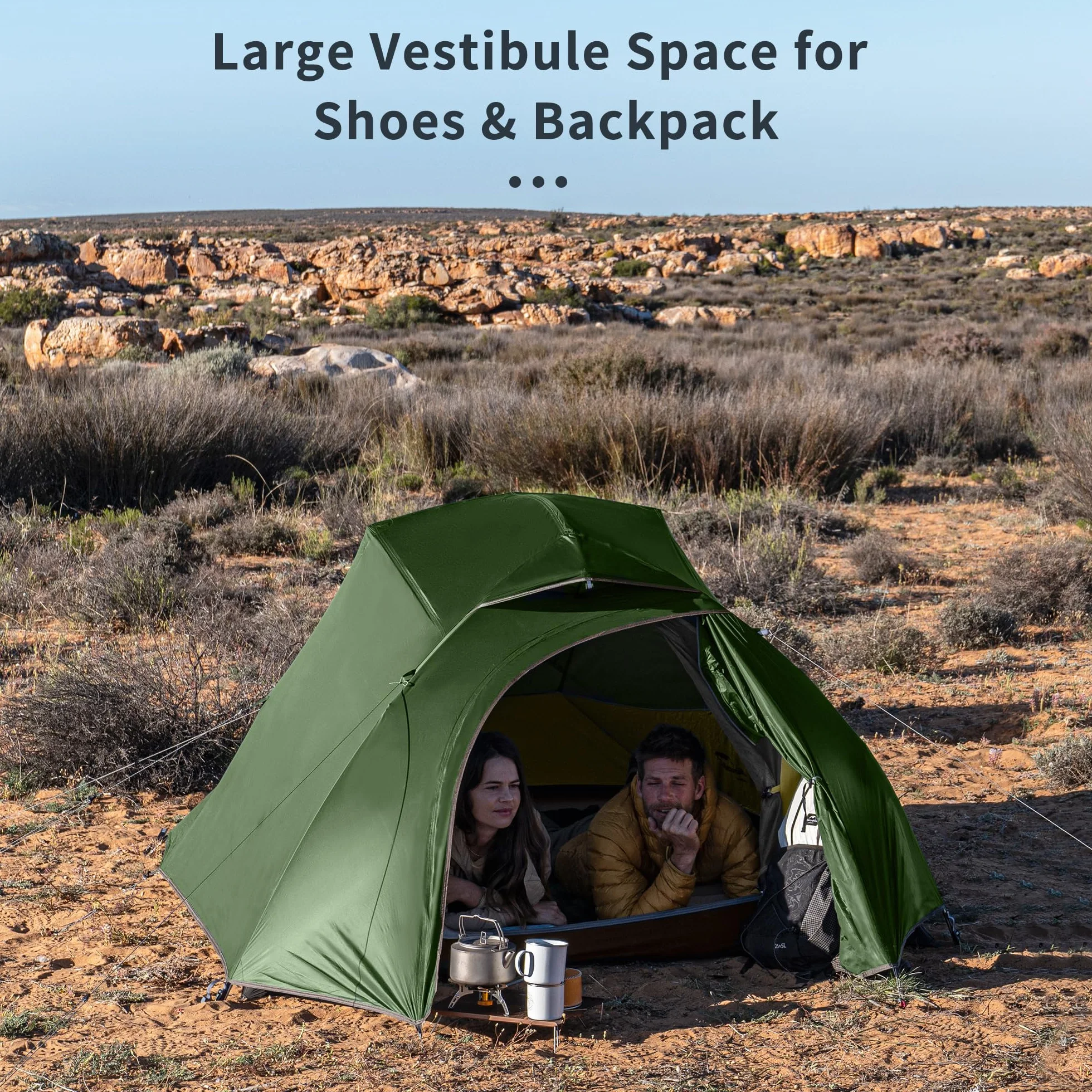 Naturehike Cloud-up Ultralight 3-Osobowy Plecak z Plecakiem Podwójny Wodoodporny Namiot Kempingowy