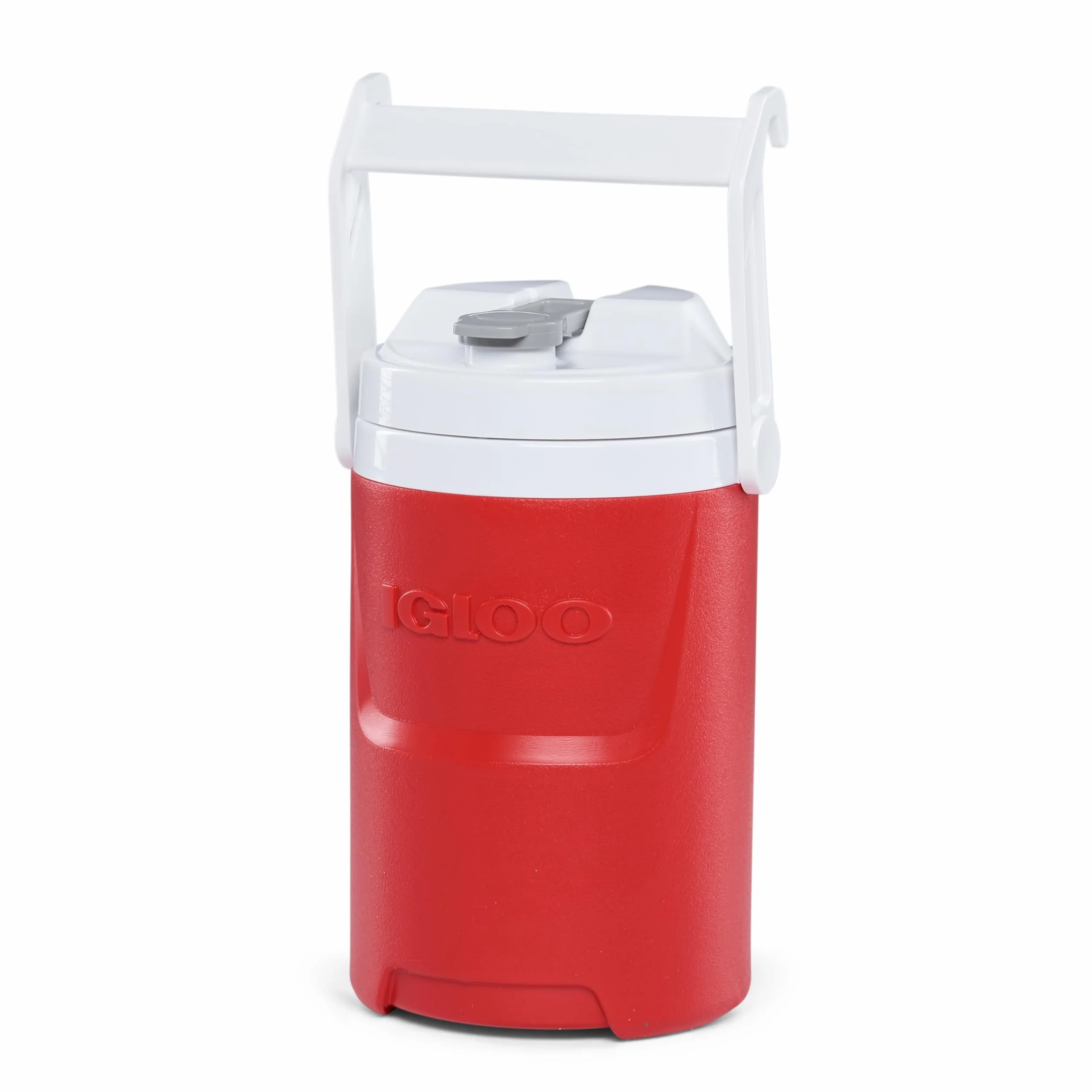 IGLOO Dozownik do napojów Laguna 1/2 galon, lodówka na napoje 1,9 l, pojemnik na wodę, pojemnik na napoje, czerwony