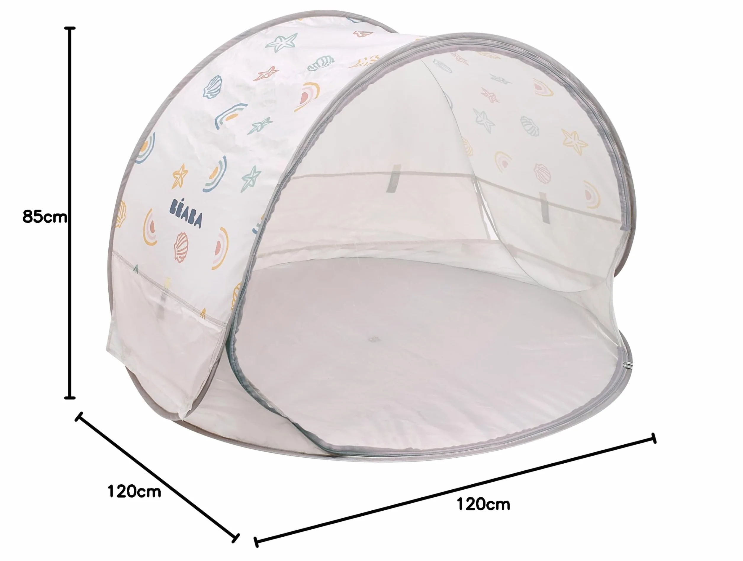 Béaba 930372 Namiot Plażowy, Wielokolorowy, 60 cm
