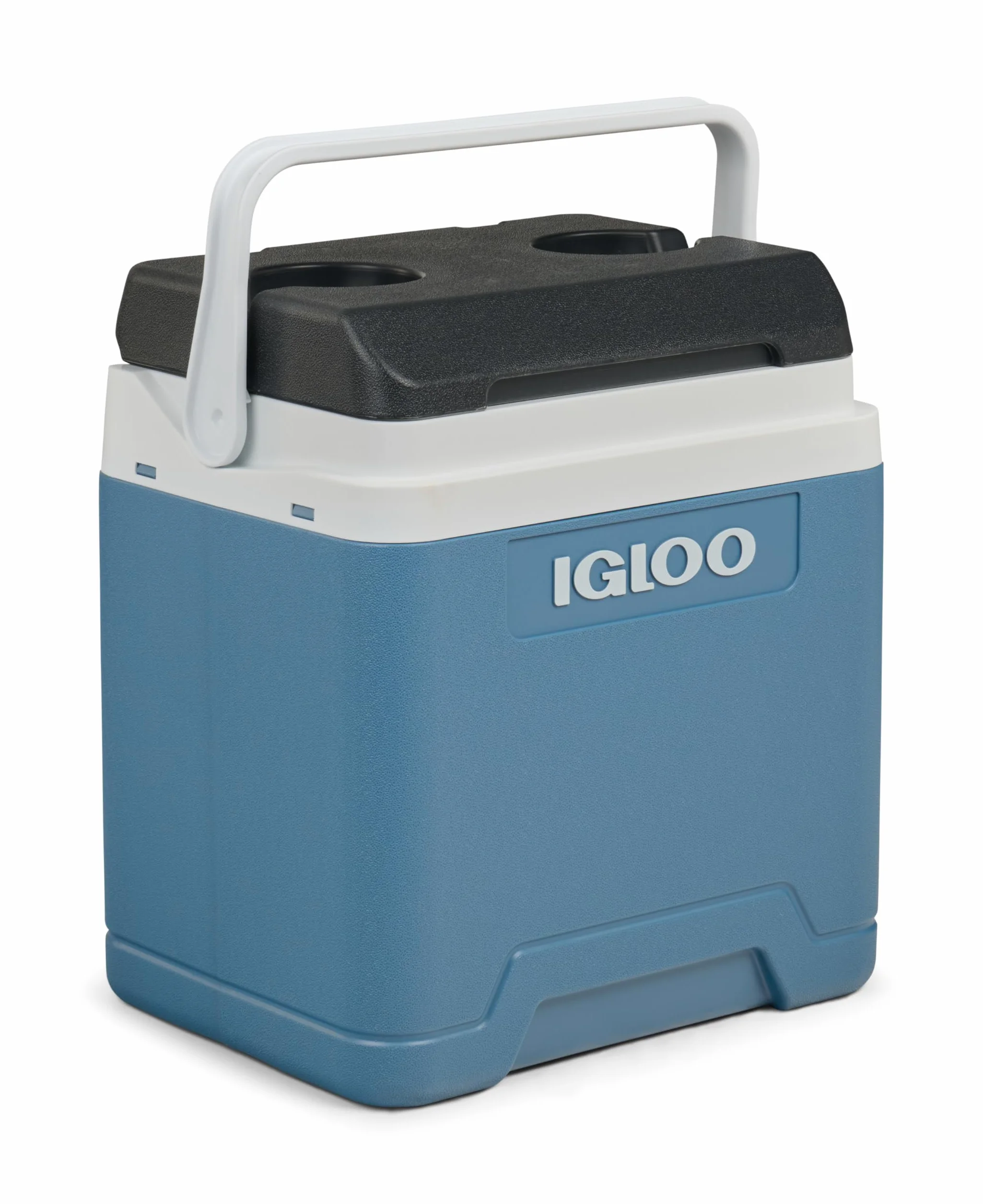 IGLOO IP27 Lodówka 27L – duża pasywna lodówka turystyczna Ice Blue, lekka, wytrzymała i przenośna, idealna na camping, do pracy, na piknik, outdoor, napoje i przekąski – bez prądu
