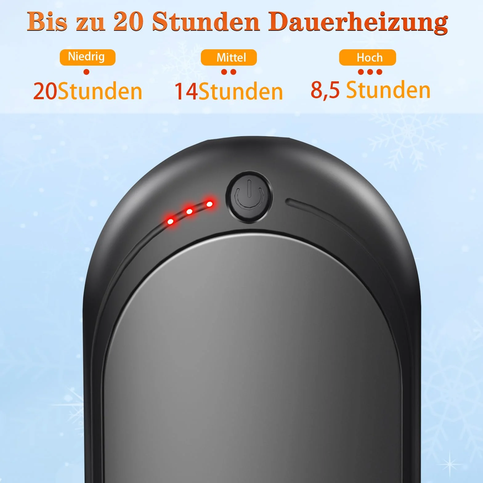 6000mAh ogrzewacz do rąk, możliwość ponownego ładowania, elektryczny przenośny ogrzewacz kieszonkowy, power bank, utrzymujące się ciepło przez 20 godzin, do uprawiania sportów na świeżym
