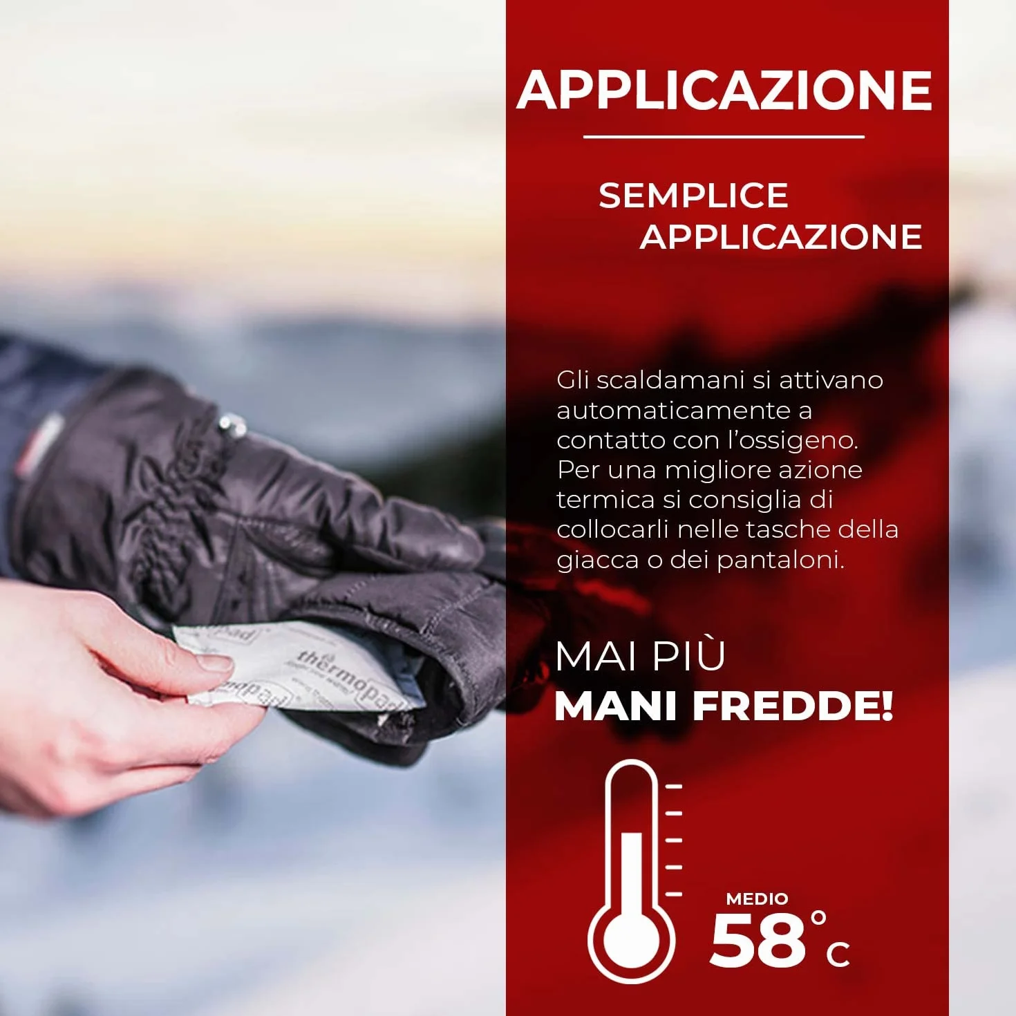 THERMOPAD ogrzewacz do dłoni – oryginalny produkt: 30 par podkładek termicznych do 12 godzin ciepła I Gotowy do natychmiastowego użycia ogrzewacz do kieszeni I Bardzo ciepły Heatpad – idealny do