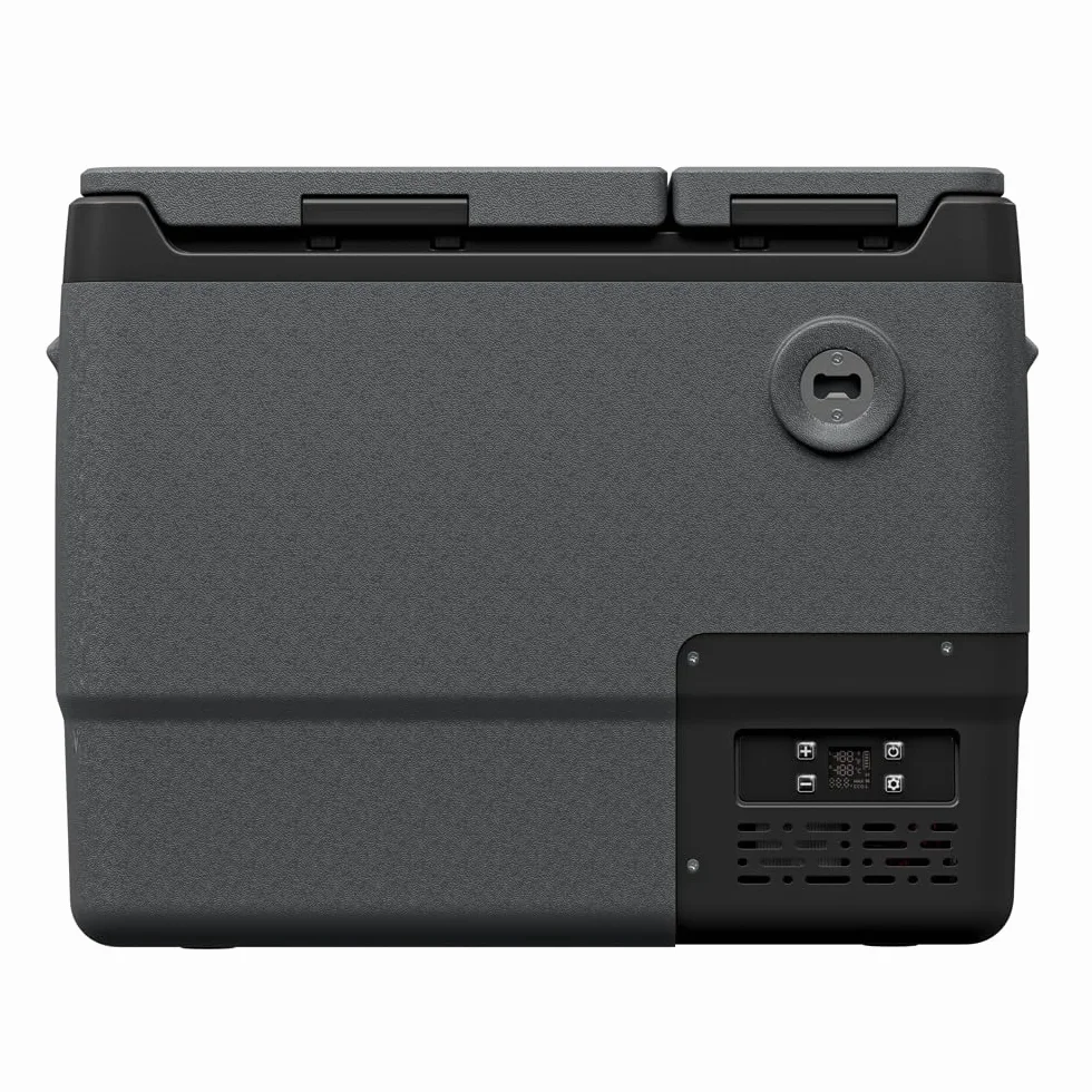 Yolco DX40 Space Grey lodówka kompresorowa 39 l – mobilna lodówka i zamrażarka, sterowanie za pomocą aplikacji, Dual-Zone, praca 12/24 V i 230 V, cicha i energooszczędna, idealna na kemping, do