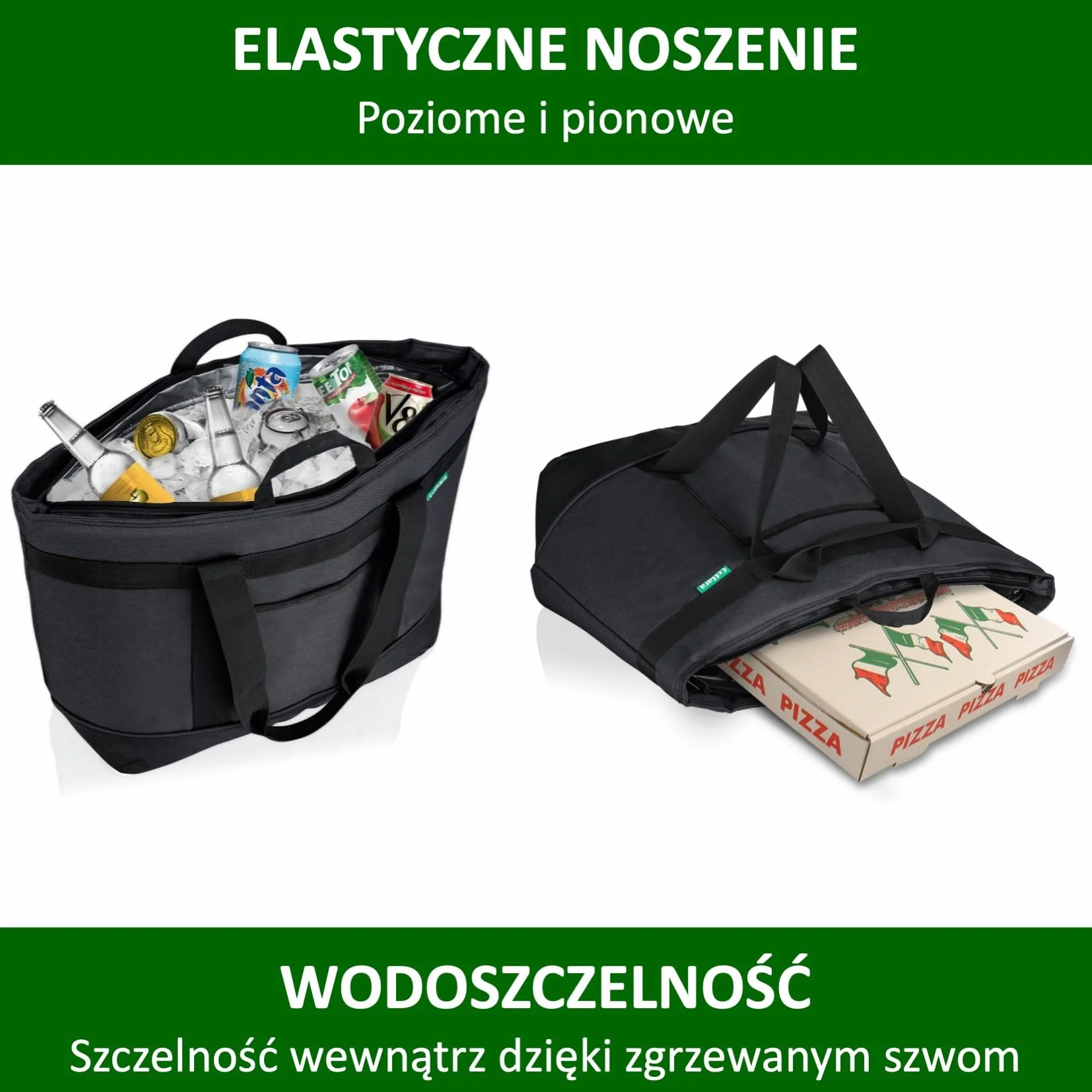 Cottara Torba chłodząca klasy premium, duża, składana, izolowana i stabilna, z mocną izolacją na ciepło i zimno – idealna jako torba na zakupy, torba izolacyjna, torba piknikowa