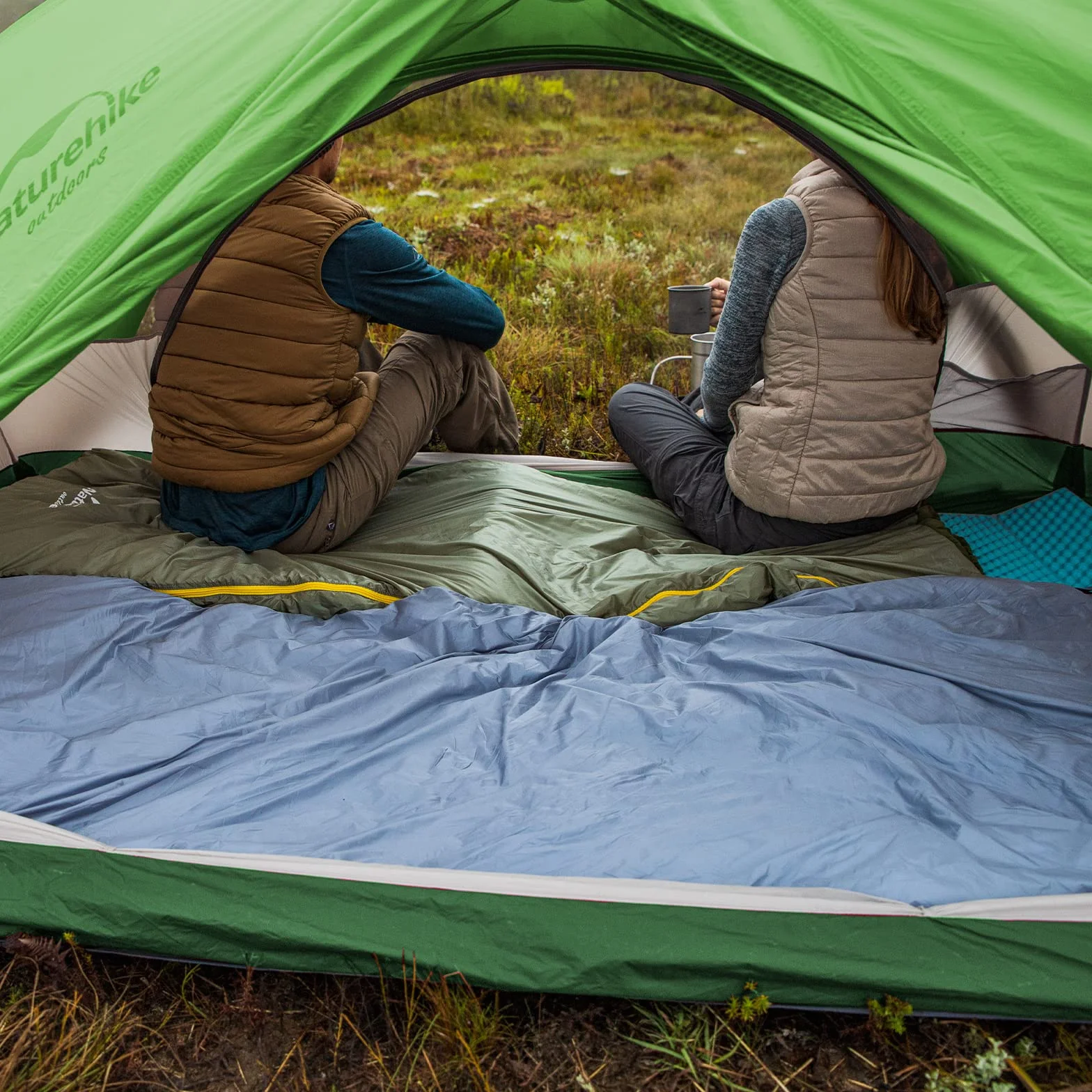 Naturehike Star-River Namiot 20D Silikon Materiał Ultralekki 2-Osobowy Podwójna Warstwa Aluminium Rod Namiot Kempingowy