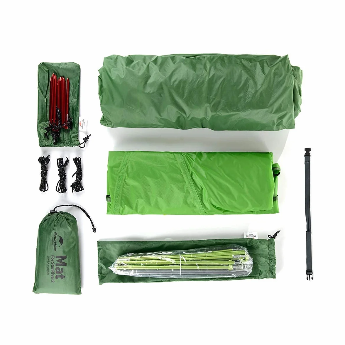 Naturehike Star-River Namiot 20D Silikon Materiał Ultralekki 2-Osobowy Podwójna Warstwa Aluminium Rod Namiot Kempingowy