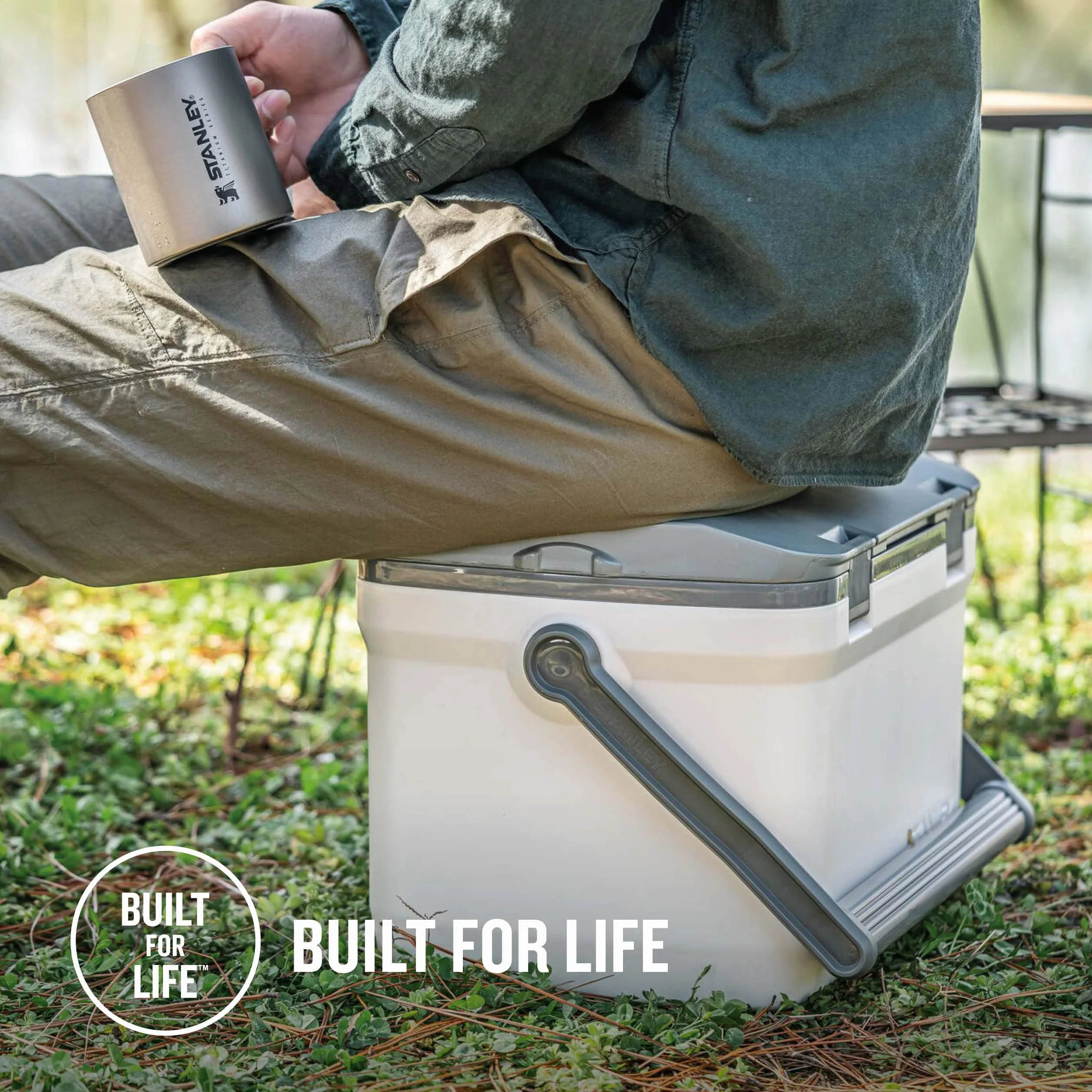 Stanley 1913 Adventure Outdoor Cooler - Podwójne ścianki z izolacją piankową - Bez BPA - Chłodziarka skrzyniowa - Trwała lodówka kempingowa - Wytrzymała lodówka turystyczna
