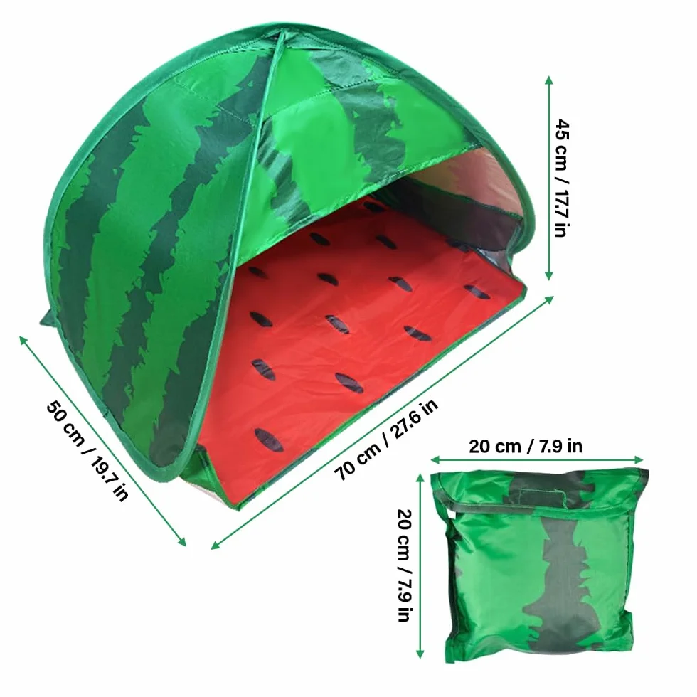 Mini namiot z zagłówkiem, namiot plażowy, Pop Up, ochrona przed słońcem, podróżny, na plażę, piknik, plaża, arbuz