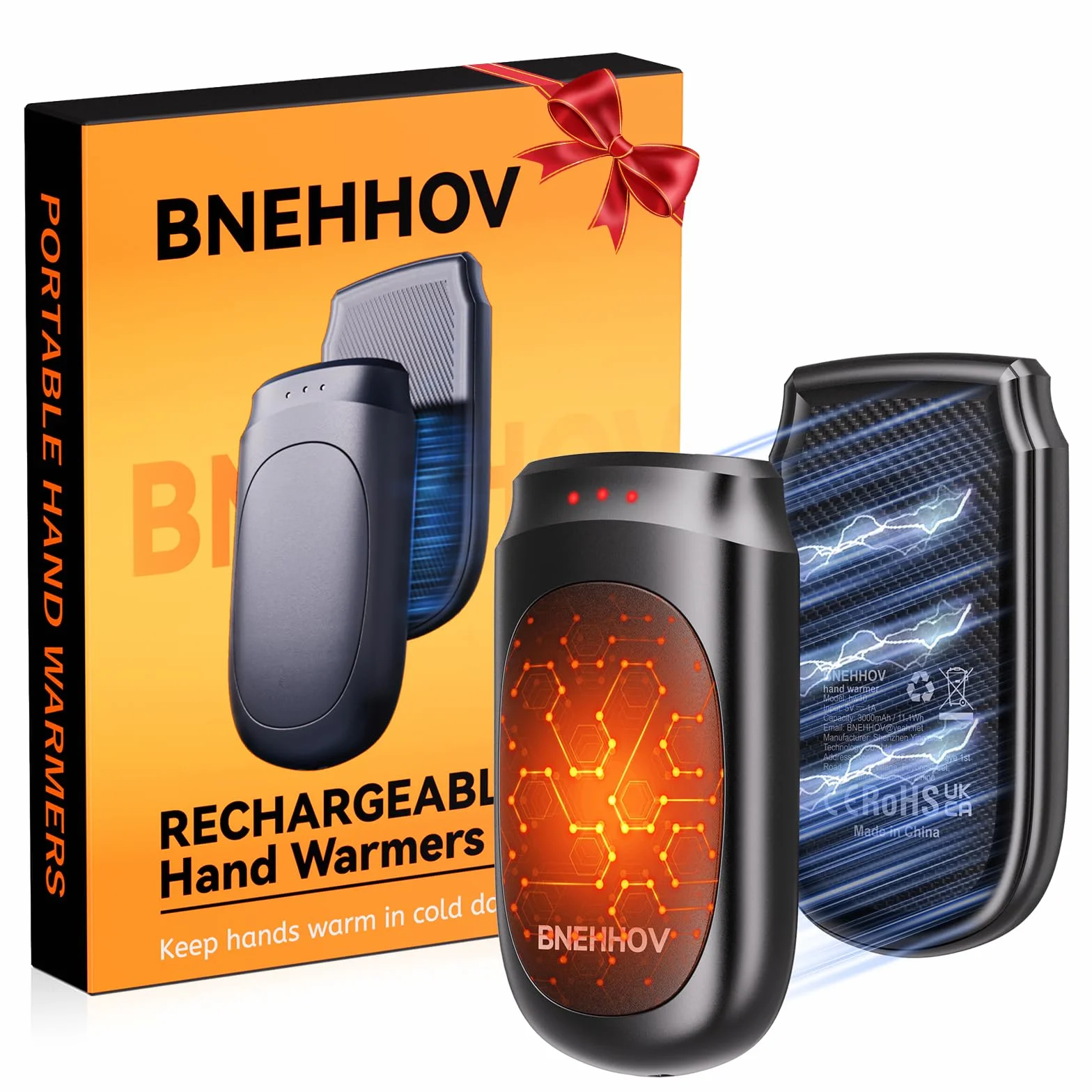 2 w 1 Magnetyczne Ogrzewacze 6000mAH do rąk 3 Poziomy ładowania Wielokrotnego Użytku Elektryczne Ogrzewacze do Rąk Przenośne Grzejniki Prezenty dla mężczyzn kobiet i Dzieci