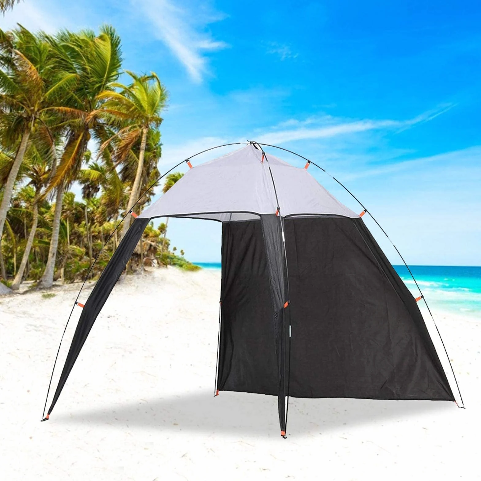 Camping Plażowy Składany Namiot Przeciwsłoneczny Ochrona Przeciwsłoneczna Namiot Turystyczny Pokrywa Na Łodzie Pokrywa Wędkarska Lekki I Przenośny Oddychający Parasol Słoneczny Do Kempingu