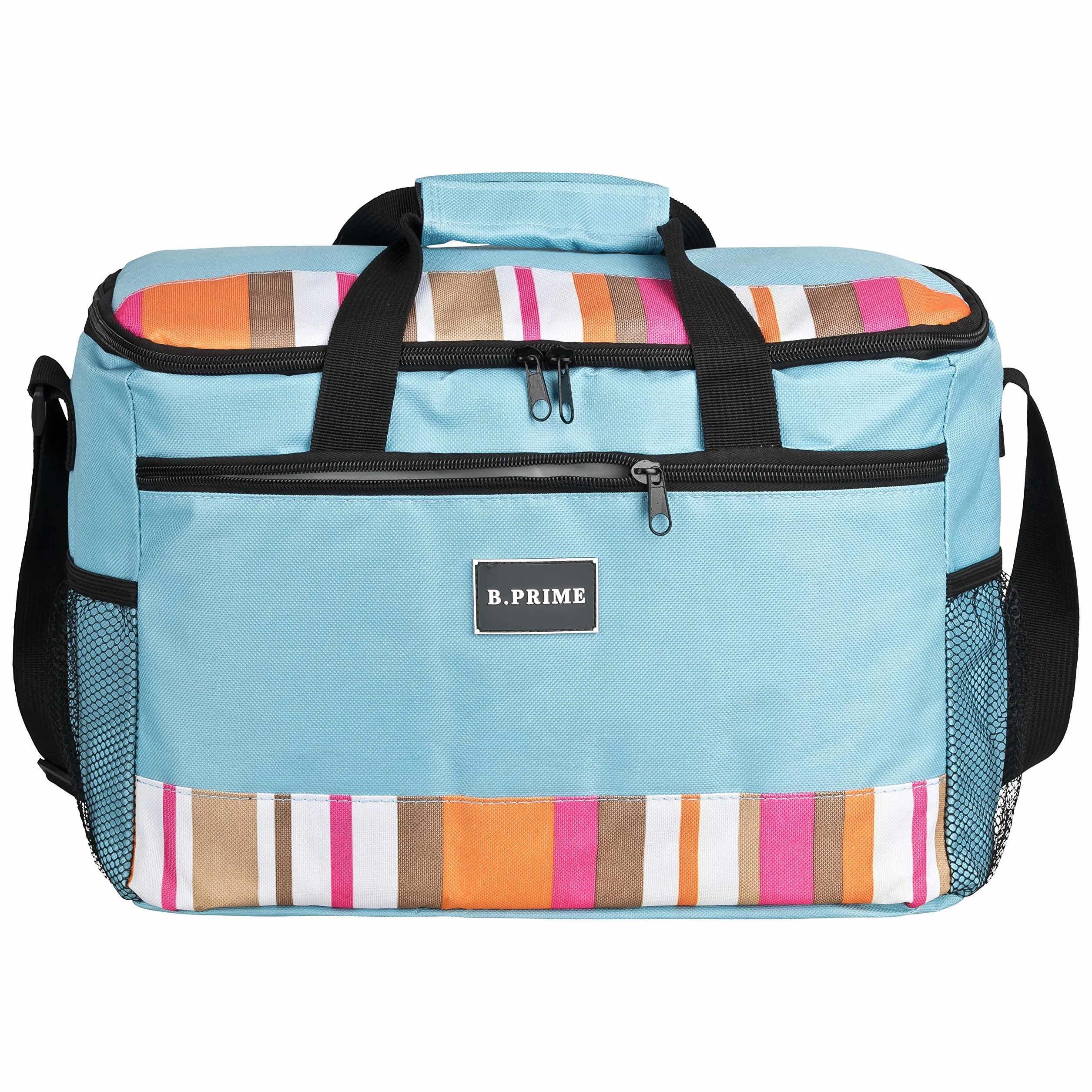 B.PRIME – torba chłodząca Classic 20 l – 36 x 26 x 22 cm – torba termiczna – piknikowa – lodówka turystyczna – torba na lód – na camping – podróżna – na zakupy – do samochodu