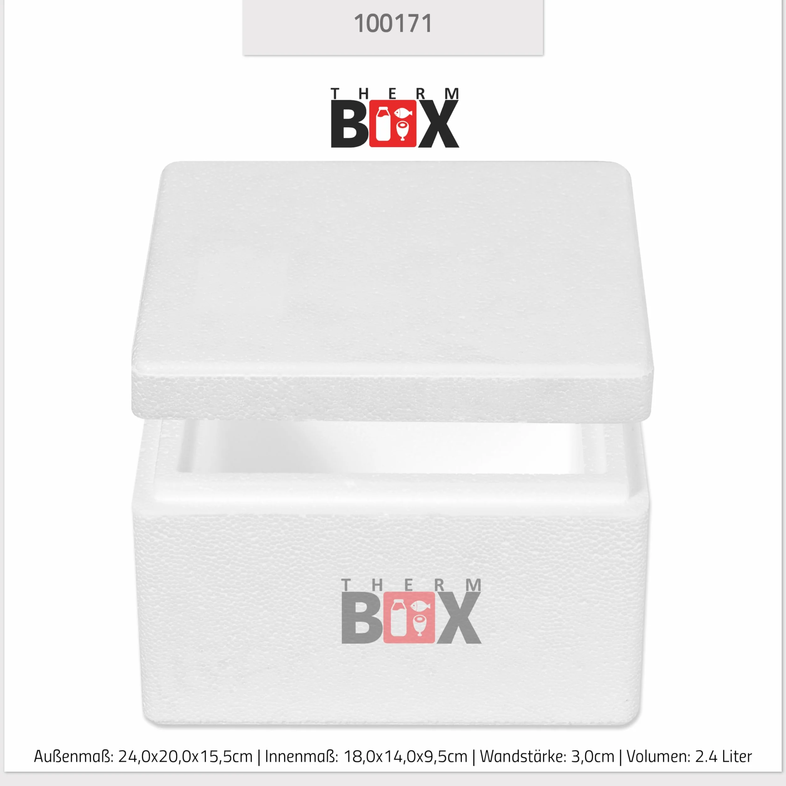 THERM BOX Pojemnik ze styropianu, 1 l do 19 l, różne rozmiary, pudełko termoizolacyjne, do wielokrotnego użytku
