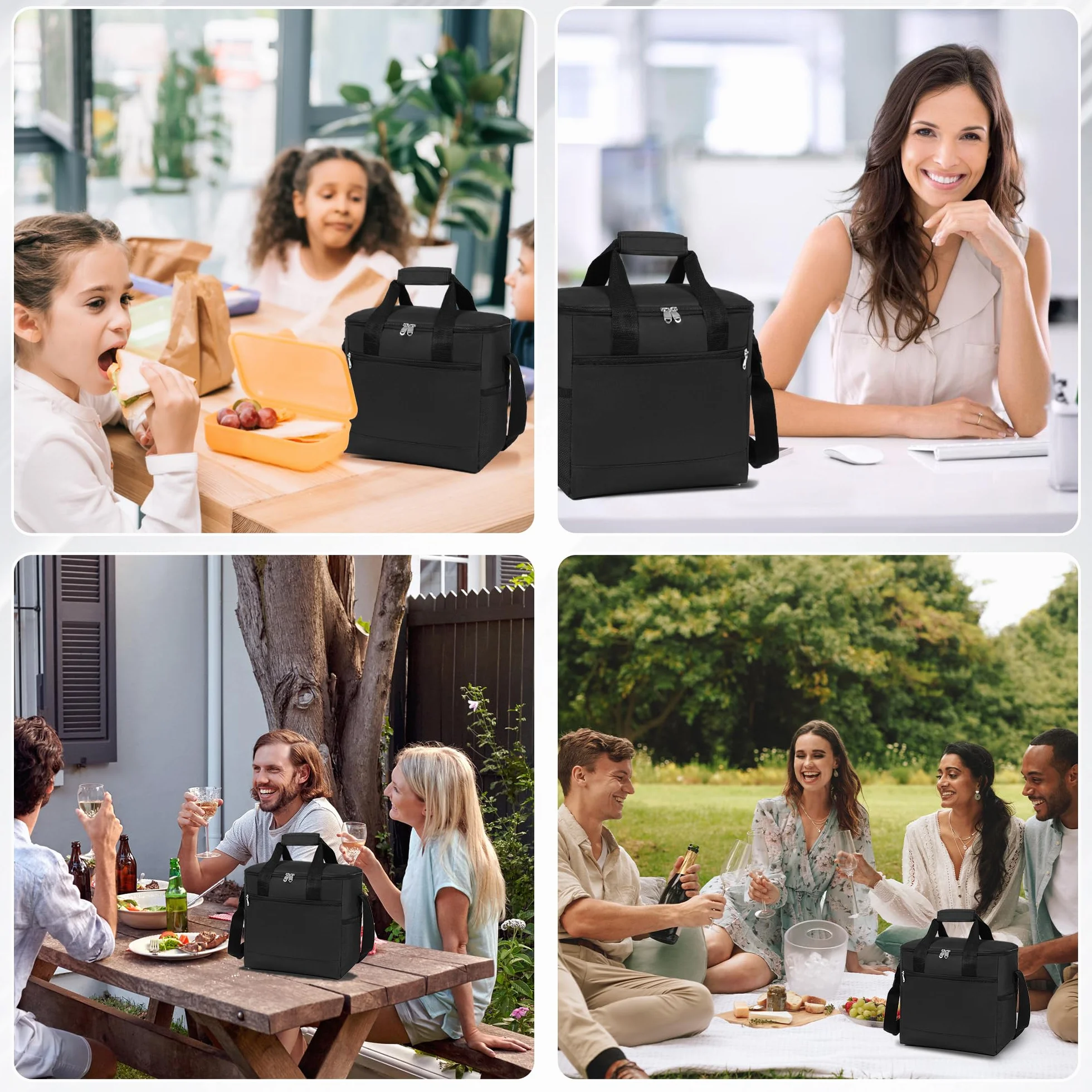 Torba chłodząca do wyboru pojemność 15 l, torba termiczna, torba piknikowa, duża, izolowana torba na lunch, mała, przenośna, torba chłodząca, torba na zakupy na plażę