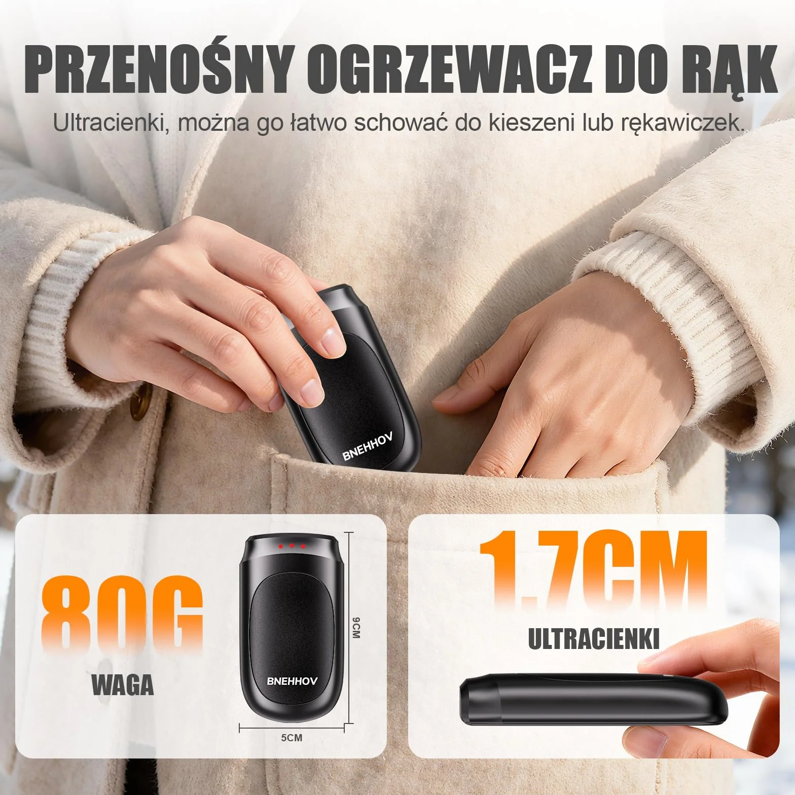 2 w 1 Magnetyczne Ogrzewacze 6000mAH do rąk 3 Poziomy ładowania Wielokrotnego Użytku Elektryczne Ogrzewacze do Rąk Przenośne Grzejniki Prezenty dla mężczyzn kobiet i Dzieci