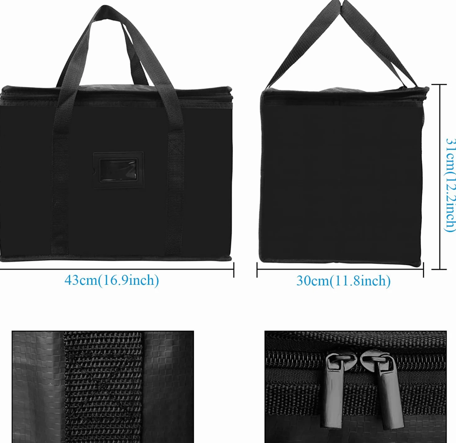 Torba chłodząca, duża, 40 l, trwała, termoizolacyjna, składana, na plażę, zakupy, piknik, kemping, grill, do aktywności na świeżym powietrzu, zamrażania, samochodu, w podróży