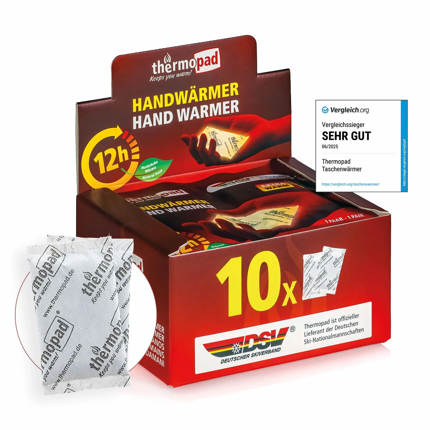 Thermopad Ogrzewacze Do Rąk, Biały, 10 Sztuk
