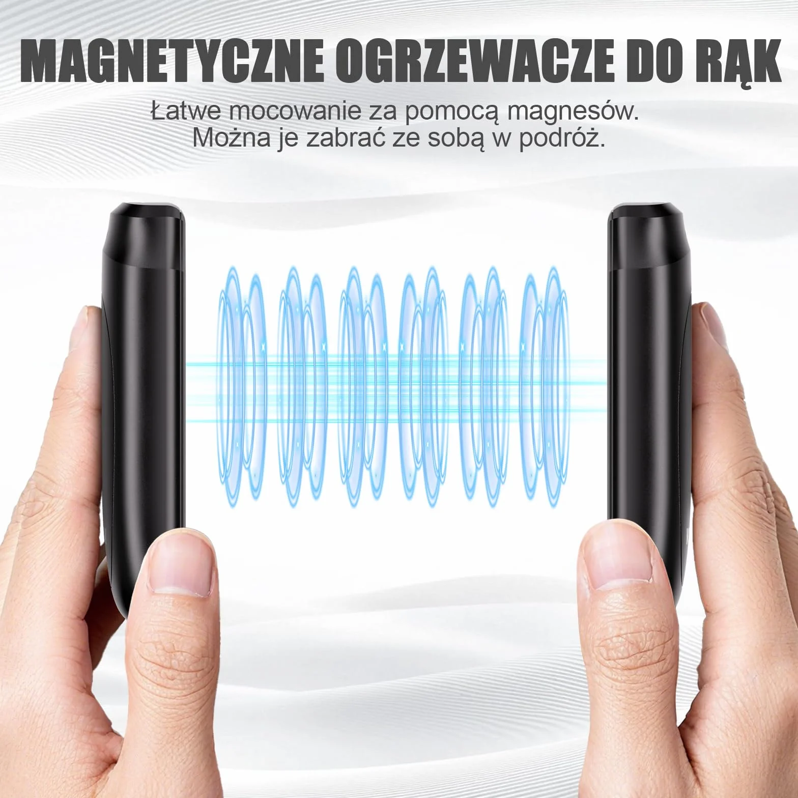 2 w 1 Magnetyczne Ogrzewacze 6000mAH do rąk 3 Poziomy ładowania Wielokrotnego Użytku Elektryczne Ogrzewacze do Rąk Przenośne Grzejniki Prezenty dla mężczyzn kobiet i Dzieci