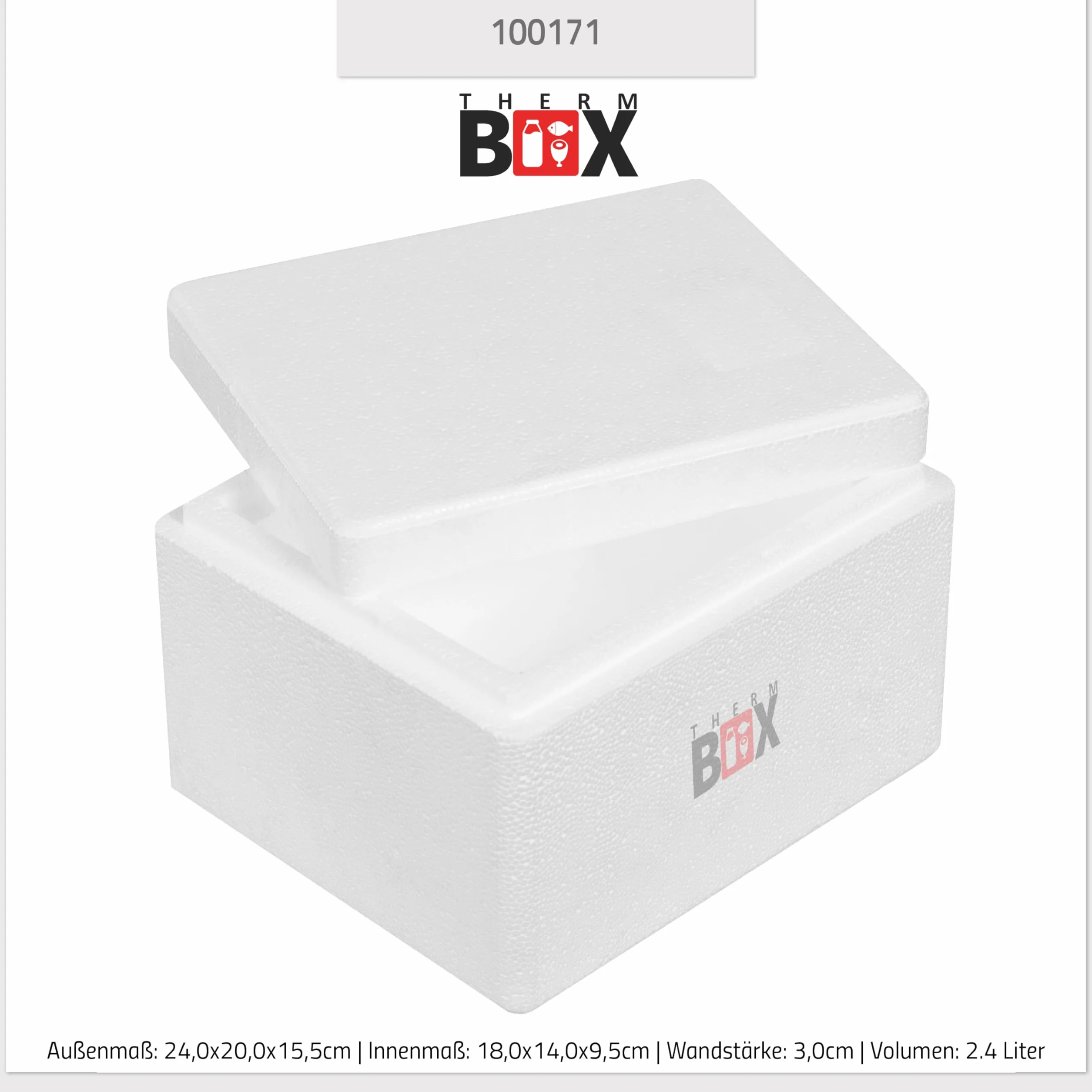 THERM BOX Pojemnik ze styropianu, 1 l do 19 l, różne rozmiary, pudełko termoizolacyjne, do wielokrotnego użytku